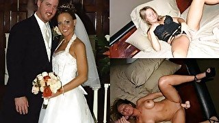 Depraved brides. Pov video before and after they became wives