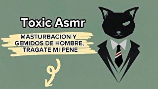 Masturbación y gemidos de Hombre, tragate mi pene [Audio Erótico] [Hablando Sucio]