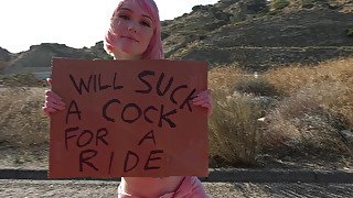 I would normally never do this. But she had a sign saying sucks cock for a ride