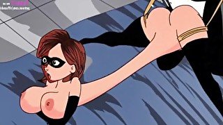 Step Aunt Cass (Big Hero 6, Baymax) rides your cock while Helen Parr (Elastigirl) expands her boobs