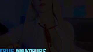 True Amateurs - MollyRedWolf Gives A Footjob & Does Her Ahegao Face As She Has Her Tight Ass Drilled