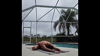 Topless Yoga