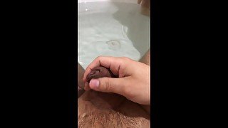 Jerking off in the tube 2