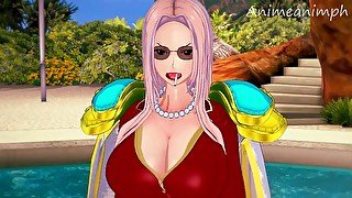 ONE PIECE MARINE OFFICER HINA ANIME HENTAI 3D UNCENSORED