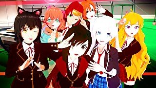 FUCKING ALL GIRLS FROM RWBY ANIME HENTAI COMPILATION