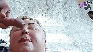 I love milking my son-in-law's cock and taking his cum in my mouth