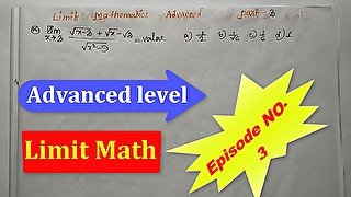 Advance Limit math exercises Teach By Bikash Educare episode no 3