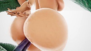 Monster Fucks Busty Blonde 3D