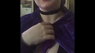 Slut dressed up as raven teen titans and asked to be fucked