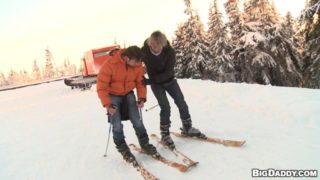 OUT IN PUBLIC - Bareback Ski Mountain!