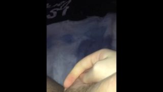 White Boy Jacking off in bed...