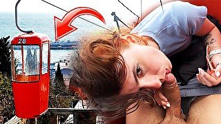 Yacht ride and public blowjob in funicular