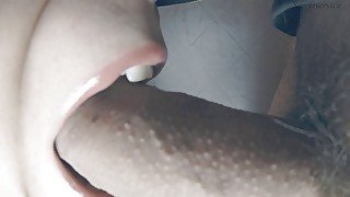 Blowjob extreme close up