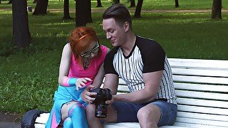 Kira Roller gets picked up in a park and fucked hard by a stranger