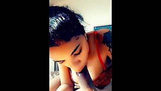 SEXY EGYPTIAN - PHENOIX - SUCKING BBC - HUGE COCK IN HER MOUTH she so pretty