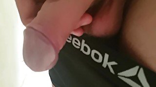 Close up of dick while pissing