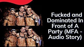 Dominated at the Party by Two Bears - Gay Audio Story