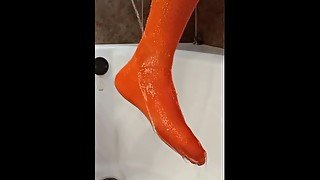 Sock Wetting Compilation 1 Video Loop