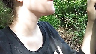 Girlfriend Sucks My Dick UntiI I Cum In Public