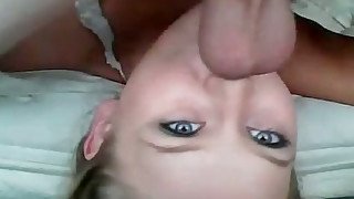 Amazing facefuck session with stunning blonde on webcam