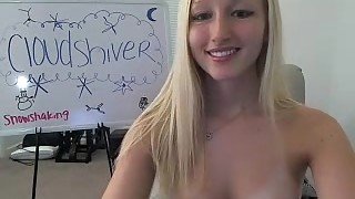 Cute Blonde teen 18+ Masturbation