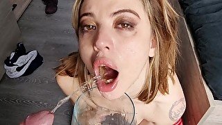 Last hardcore piss & anal scene for AV! Musa Martina, piss in mouth rough anal 1 on 1 - PissVids