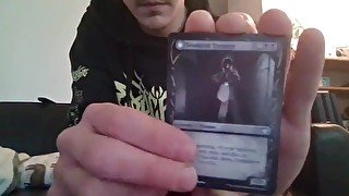 Opening a Pack of Trading Cards