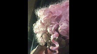 Nerdy Femboy Taking Wedgies + Dildo Outside!