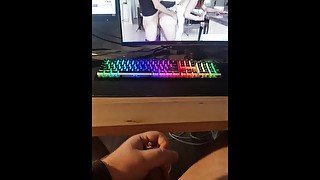 I'm watching the best porn video and I cum  LovelyWolfHD [PART 2]