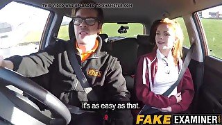 Ryan Ryder & Ella Hughes get their tight pussies examined during driving test