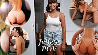 Julieta - POV fuck for nervous and cute teen bopper!