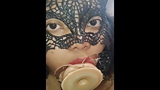 Extreme deepthroat dildo compilation Part II