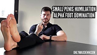 Small penis humiliation - alpha foot domination joi