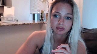 Cute blonde teen webcam striptease