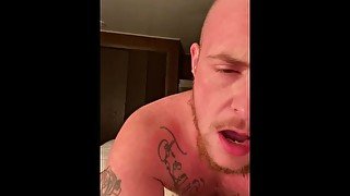 Hot trans guy takes fuck toy in virgin ass