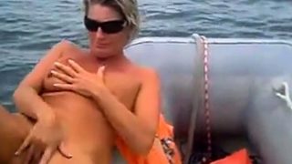 amateur masturbate on the boat