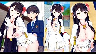 【エロゲーコイカツ！】アズールレーン 比叡 3DCG巨乳アニメ動画[Hentai Game Koikatsu! Azur Lane Hiei(Anime 3DCG Video)]