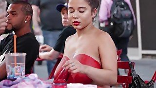 Latina bodypaints he rhuge tits in public