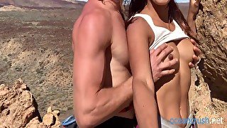 Rock Climbing Outdoor Adventure Shaky Multiple Orgasms & Creampie - Ocean Crush 21 Min