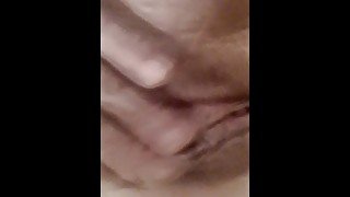 Play myself wet pussy solo in public toilet