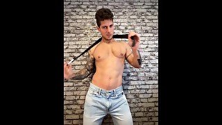 Famous Onlyfans boy doing a Sexy Streaptease