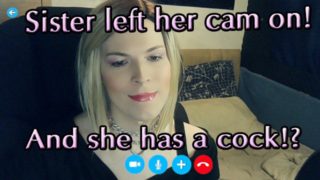 Naughty Trans Stepsis Leaves Webcam On For Me - Jessica Bloom