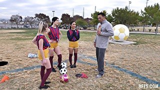 Trainer fucks the girls soccer team