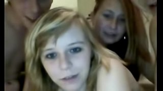 Hot foursome sexy girl webcam show