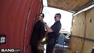 Screw the Cops - Latina bad girl caught sucking a cops dick