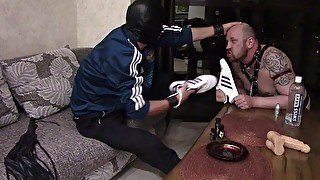 New very hard young dominant in Adidas gave me a hard BDSM session with sneakers, slap and spanking