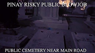 Face Revealed -  I GAVE QUICK BLOWJOB TO STANGER IN A CEMETERY