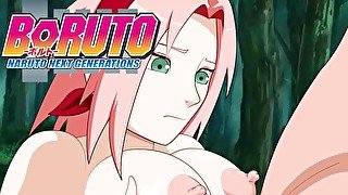 BORUTO GETS A TITTY FUCK FROM SAKURA! (BORUTO: NARUTO NEXT GENERATIONS)