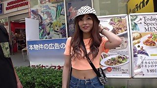 Nice asian teen public pick up