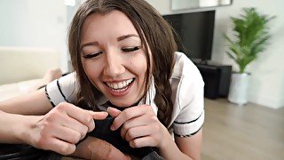 Horny cutie Maya Woulfe gets fucked balls deep in doggystyle